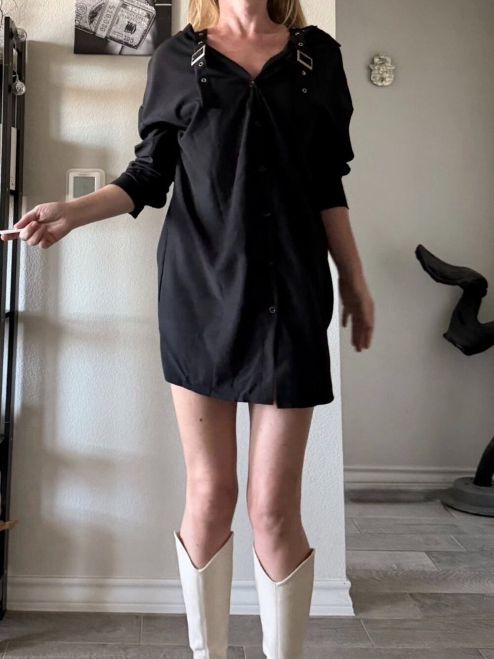 Stylish and chic animal print dress, size S
